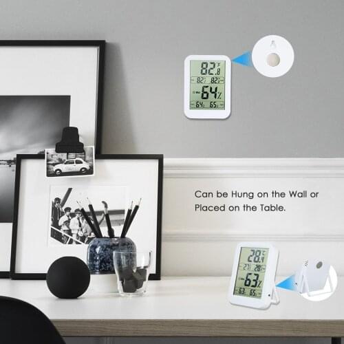 Digital Indoor Thermometer Hygrometer Comfort Indicators Display Temperature Humidity Monitor Gauge Thermo-Hygrometer