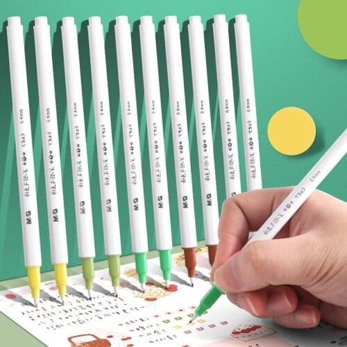 M&G Color Cherry blossoms Liner Pens 0.4mm Fine Point Gel Ink Pens for Drawing Marker Pen Office and School Art Gift