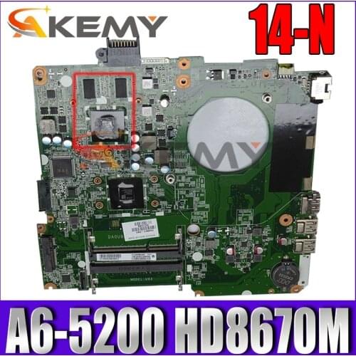 For HP Pavilion 14 14-N 734440-001 734440-501 A6-5200 HD8670M/1GB U93 DA0U93MB6D0 Laptop Motherboard 100% Tested