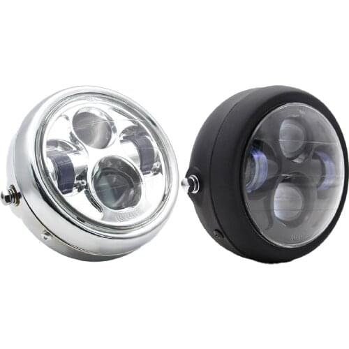 Motorcycle Headlights Round Headlights With High Low Beams Accessories Modified Four-Eye Headlights For Motorcycles