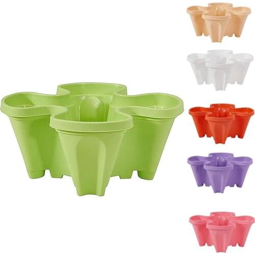 Hot Sale Vertical Flower Pots, Bracket Stacking Flower Pots, Strawberry Planting Pots, Top-Down Self-Watering Layer