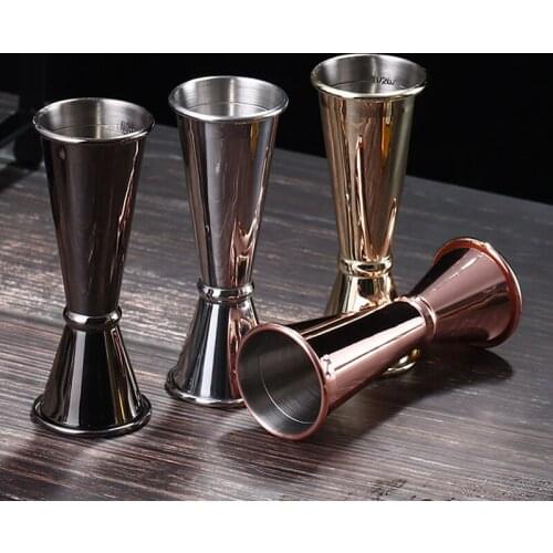 Cocktail Bar Jigger Stainless Steel Japanese Design Jigger Double Spirit Measuring Cup For Home Bar Party Bar Accessories Club