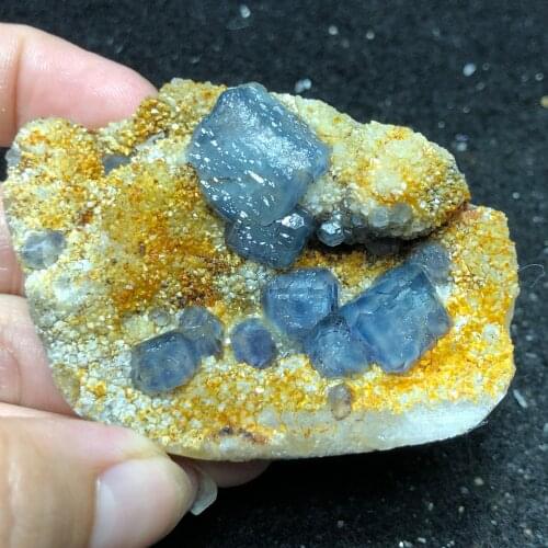 76g natural blue-green fluorite mineral ring vein healing teaching specimen stone decoration collection ornaments