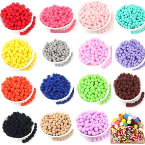 Mini Fluffy Soft Pom Poms 8/10/15/20/25/30mm Pompoms Ball Handmade Kids Toys Wedding Christmas Decor DIY Sewing Craft Supplies