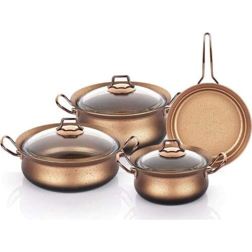 Schafer Kessel Cookware Set 7 Pieces Gold
