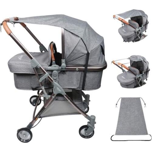 Stroller Awning Accessories UV and Sun Protection Universal Baby Sun Sail Shade Baby Stroller Accessories