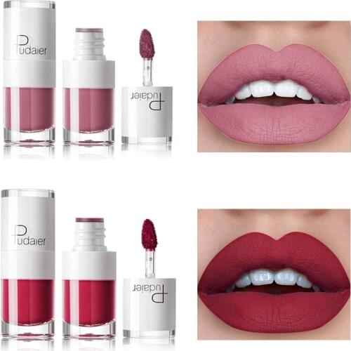 New Liquid Matte Lipstick Waterproof Red Lip Makeup Tattoo Long Lasting Lip Tint Matte Plumper Lip Gloss Rouge Make up Tools