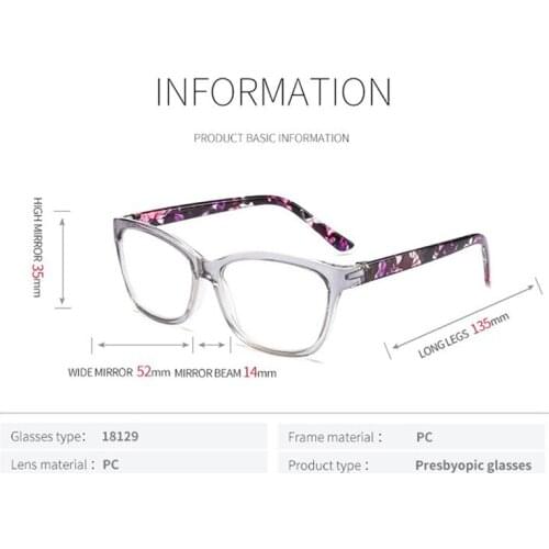 MGHBHS High quality ladies reading glasses ultra light material fashion young reading glasses +1.0 +1.50 +2.00 +2.50 +3.00 +3.50