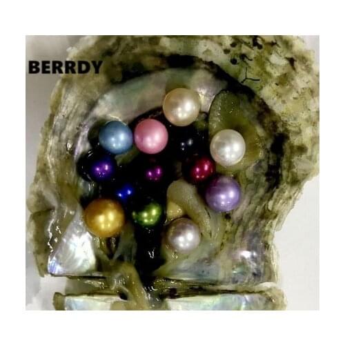 Wholesale Loose Pearl Round Pearl 6-7MM AAAA Colorful Akoya Pearl Beads Colored Akoya Oyster Loose Pearl Beads 30pcs/lot