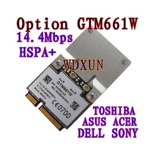 Original Unlocked Option GTM661W MO6612 Half Size Mini PCI-E Card WCDMA HSPA GTM671 3G Module