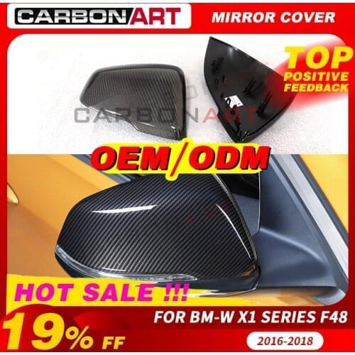 Mirror Cover Trim For bm-w X1 F48 2016-2018 2 series GT F45 220i 228i M235i Carbon Fiber mirror cover trim Car Styling