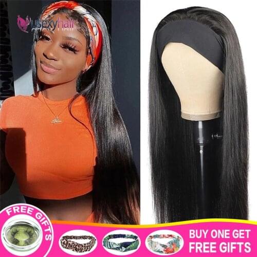 180 Density Headband Wig Human Hair Wigs Glueless 30 Inch Wig Brazilian Hair Wigs Remy Human Hair Wigs for Black women