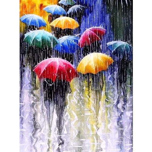Full Square/round Diamond 5D DIY Diamond Painting "Colored umbrella" Embroidery Cross Stitch Mosaic Painting Home Decor WG126