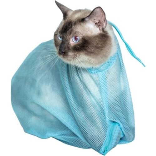 Portable Breathable Cat Grooming Restraint Bag Pet Durable Bath Washing Shower