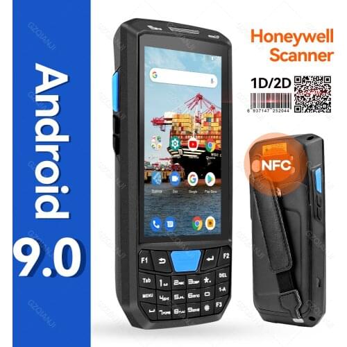 Rugged PDA Android 9.0 Handheld POS Data Handheld Terminal NFC 1D 2D Honeywell Barcode Scanner Reader Data Collector