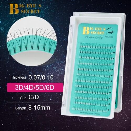 Big eyes secret Lashes Extension Premade Volume Eyelash Fans Russian Eyelashes Extension Permanent Individual Eyelashes