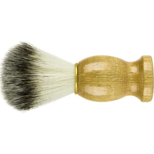 Badger Hair Mens Shaving Beard Brush Salon Men Facial Beard Cleaning Appliance Shave Tool Razor Brush With Wood Handle For Men
