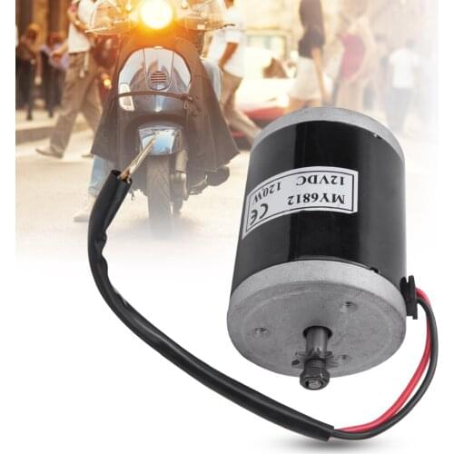 Brushed Motor 120W High Speed Motor With Sprocket Scooter Small Brush Motor with Belt Pulley Electric Scooter E Bike Accessory