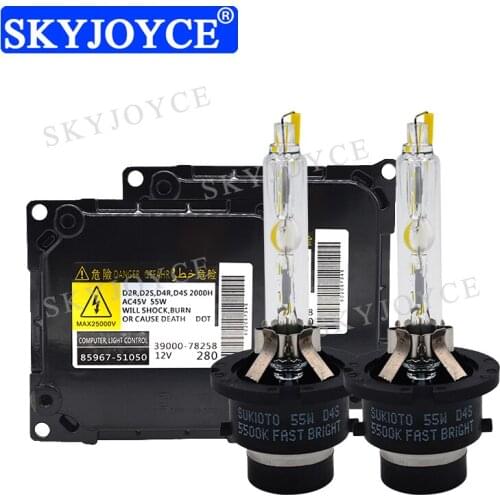 SKYJOYCE 12V 55W D2S D4S HID XenonKit Super Bright 5500K D2S D4S HID Bulb DDLT003 85967-51050 D4S HID Original xenonlight kit