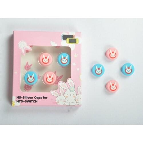 100 pack 2020 Newest Luminous Rabbit Button Cap for Switch/lite Joycon