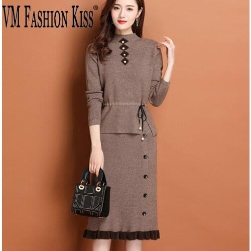 Модные трикотажные платья VM FASHION KISS China At AliExpress