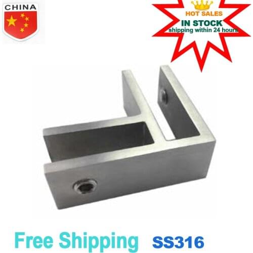 YL Free Shipping Glass Clamp 90 Degree Bracket