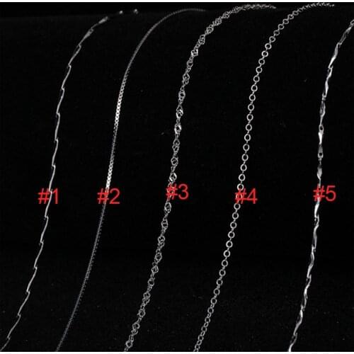 Lo Paulina S925 Sterling Silver Gold/Silver/Rose Gold Color Box Chain For Woman 16/18 Inches Chain Necklace LPN001