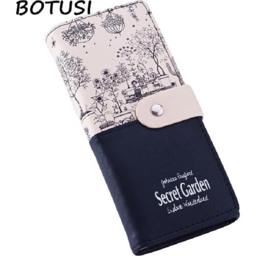 BOTUSI Women Wallets Ladies Card Purse Clutch Female Carteras Mujer Monederos Womens Bag Feminina Clutch Wallet Long Purses