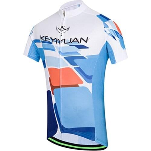 KEYIYUAN Cycling Short Sleeve Top Spring Summer Mountain Bike Breathable Outdoor Sportswear