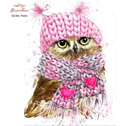 GOLDEN PANNO Diamond Painting Full Square 5D Diy Daimond Embroidery Diamant Mosaic Sale Displasy Broderie Diamant Owl 01