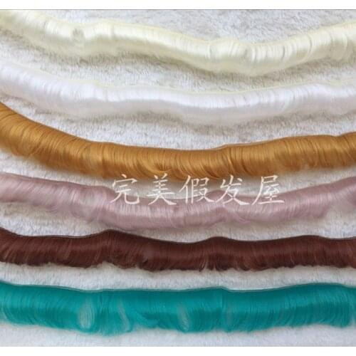 15PCS/LOT 5CM Short Straight Doll DIY Fringe Wigs DIY BJD Doll Wig Hair For Dolls