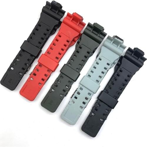 16mm Silicone Watchband for GA-110 GA-100 GA-120 GX-56/GXW-56 GR890 Camouflage Rubber Waterproof Men Watch Band Strap