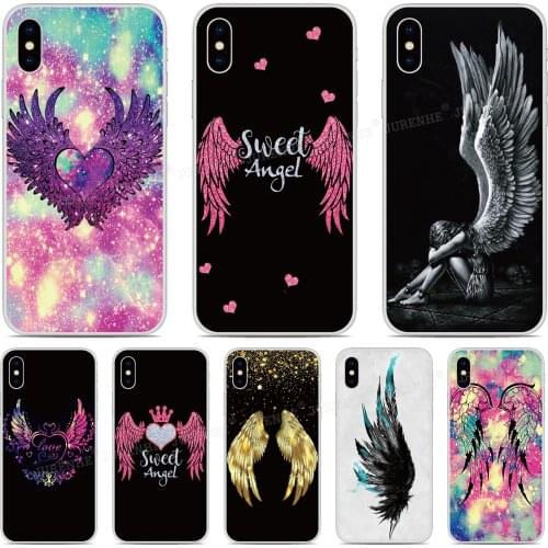 Angel Wings Soft TPU Phone Case For Samsung-Galaxy S20 Ultra S11E S11 Note 10 Plus M31 A51 A71 A41 A11 A01 A70e A70s A70 Cover