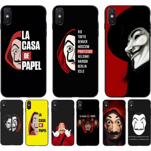 YNDFCNB Spain TV Money Heist House of Paper phone Case for iphone 11 12 mini Pro Max X XS MAX 6 6s 7 8 plus 5 5S 5SE XR SE2020