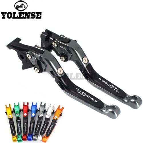 For BMW K1600GTL K1600 GTL K 1600GTL 2017 Motorcycle Accessories Folding Extendable Brake Clutch Levers LOGO K1600GTL