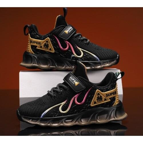 2021 Fashion Boys Breathable Mesh Tenis Sneakers Casual Lightweight Walking Shoes for Boys Kids Tenis Non-slip Running Sneakers