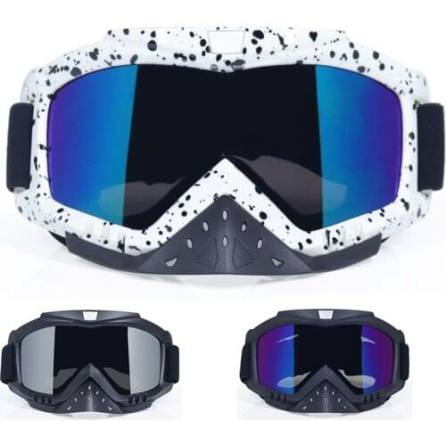 Motorcycle Goggles Motocross Bike Cross Country off Road helmets goggles Nose protection dustproof Dirt Bike ATV MX Goggles