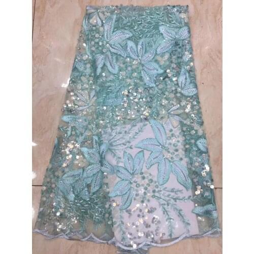 Latest French Tulle Lace Fabric 2021 High Quality Lace Embroidered African Mesh Lace Fabric Womens Wedding Dress D41391