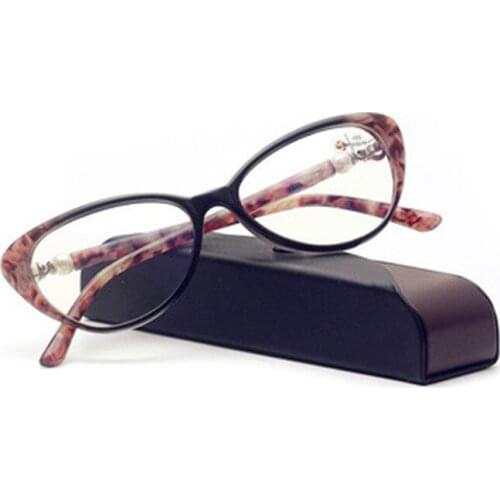 2021 New Blue Ray Proof Presbyopic Glasses Womens Pearl Elegant Reading Glasses Light and Tough Full Frame Glasses + 1.0 To 4.0