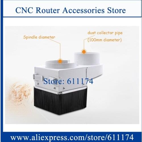 D70mm Spindle Dust Brush Vacuum Cleaner Dust collector Dustproof dust removal for wood working machine