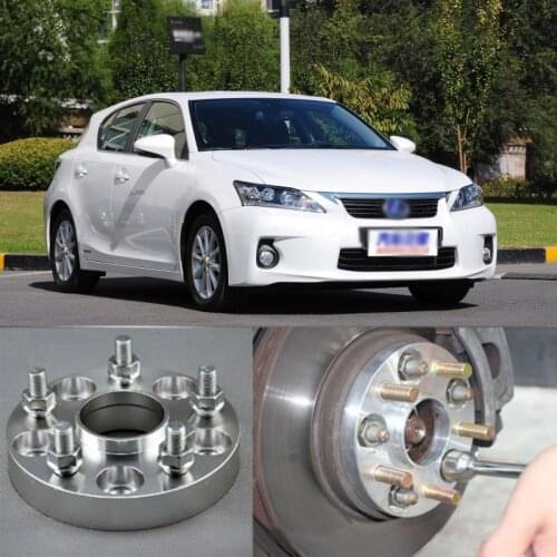 Teeze 4pcs Billet 5 Lug 12x1.5 Studs Wheel Spacers Adapters For Lexus CT 2011-2017