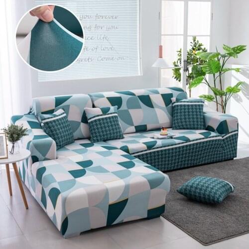 Corner Sofa Covers for living room Elastic Spandex Slipcovers Couch Cover Stretch Sofa Towel L shape Need Buy 2piece