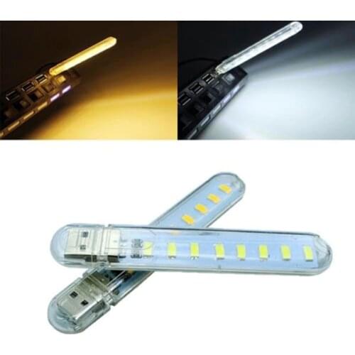 USB Led Lamp Mini Portable Bright Book Light With 8 Leds Reading Lamp For Power Bank PC Laptop Luminaria Emergency Night Lights