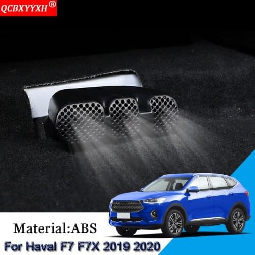 Car Rear Seat Air Outlet Protective Covers Vent Dust-proof Anti-blocking Interior Trim Accessories For Haval F7 F7X 2019 2020