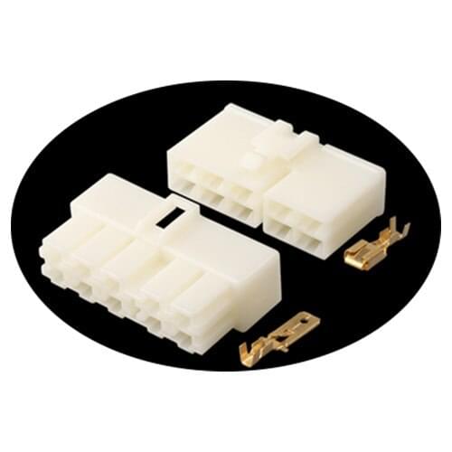 10Sets Complete Male+Female 10P 6.3mm Pitch Automotive Electric Motorcycle Scooter Connector Car Plug