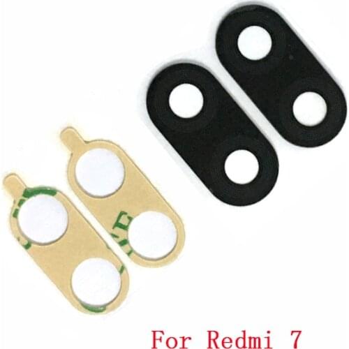 10pcs Rear Back Camera Glass Lens Cover For Xiaomi Redmi 7 with Ahesive Sticker Replacement Parts