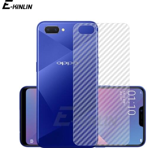 5pcs Soft Back Cover Screen Protector For OPPO A16 A12e A11 2019 A1k A15 A11x A12 A15s 3D Carbon Fiber Sticker Film Not Glass