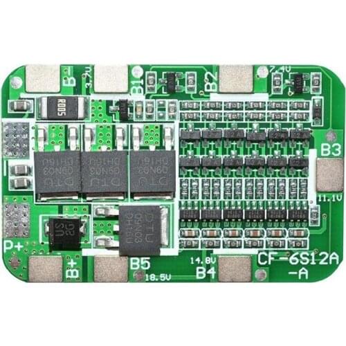 6S 15A 24V PCB BMS Charger Protection Board for 6 18650 Li-Ion Lithium Battery Cell Module DIY Kit