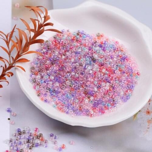 720pc 2mm Colorful Glass Seed Beads 11/0 Jewelry Hand Diy For Bags, Clothing, Necklaces And Bracelets Tassel Sewing Accessories