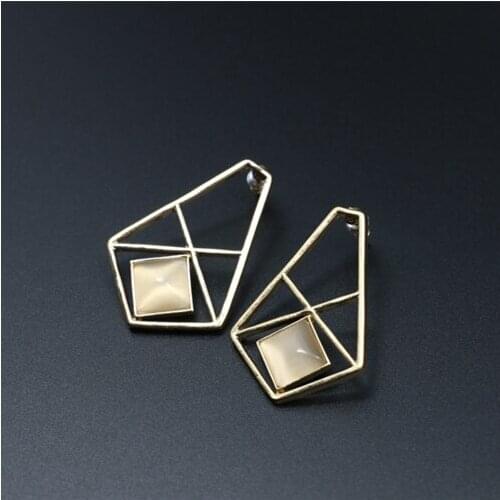 Promotion price rock fashion exaggerated perspective earrings brand cc allied express jewelry